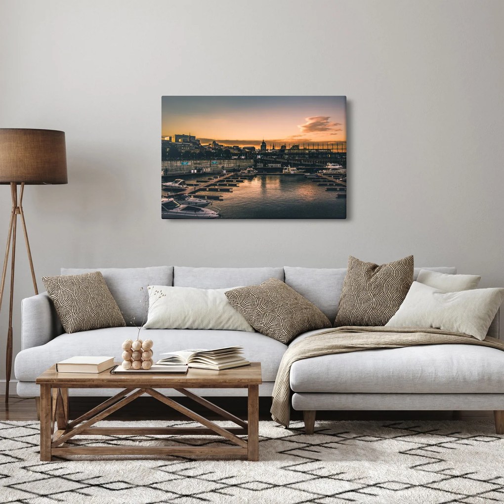 Tablou - orașul port (90x60 cm)