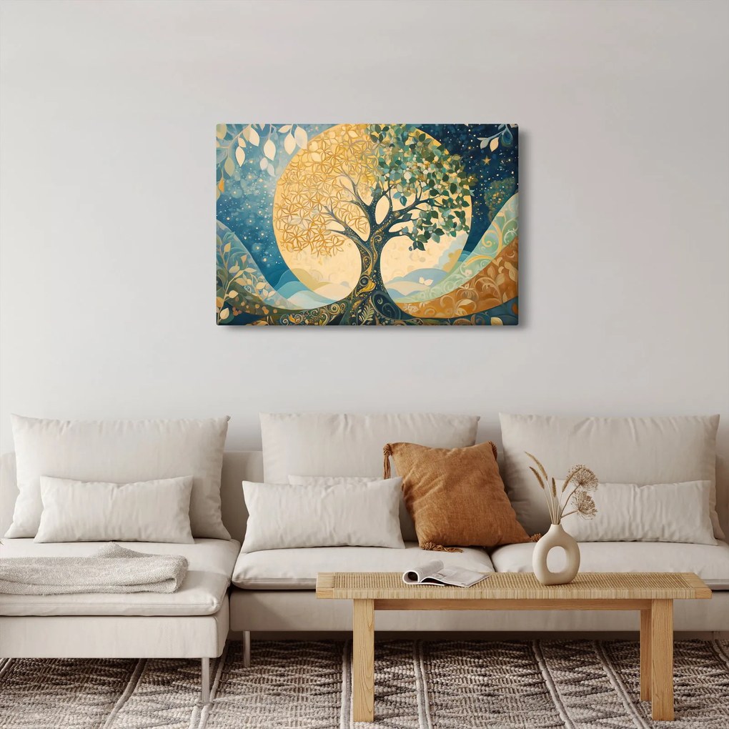 Tablou – Arborele vieții în lună (90x60 cm)