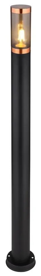 Lampă de exterior Globo 3159BC BOSTON 1xE27/23W/230V IP44 110 cm negru/cupru