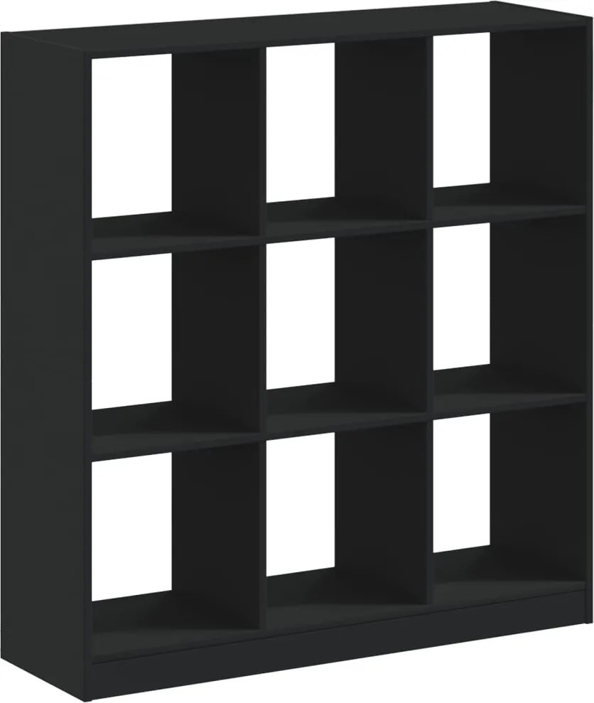 vidaXL Bibliotecă, negru, 102x32x108 cm, lemn prelucrat