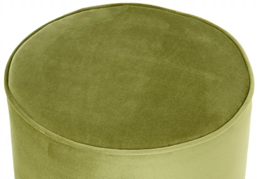 Puf/ Taburet din catifea Nena verde