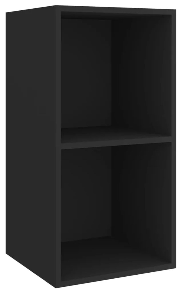 Set de dulapuri TV, 4 piese, negru, PAL 1, Negru