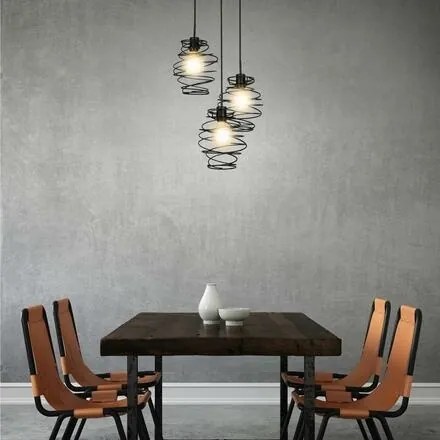 Briloner 4870-035 - Lustră pe cablu 3xE27/60W/230V