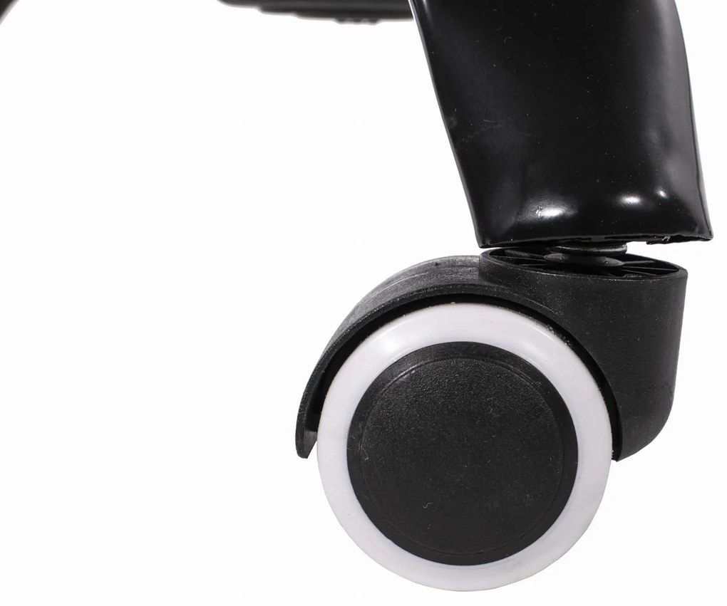 OFERTA Scaun de birou alb-gri AVOLA din piele ecologica II. calitate