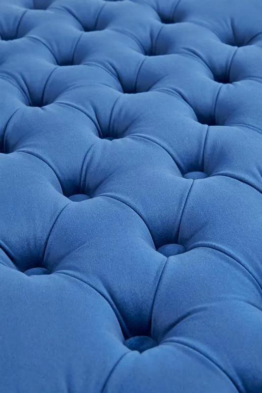 Bancuta interior Milagro Velvet albastra – H47