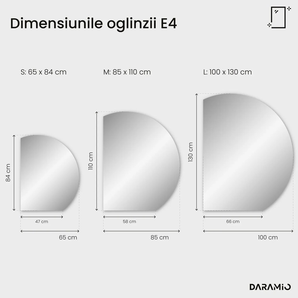 Oglindă rotundă cu iluminare LED E4