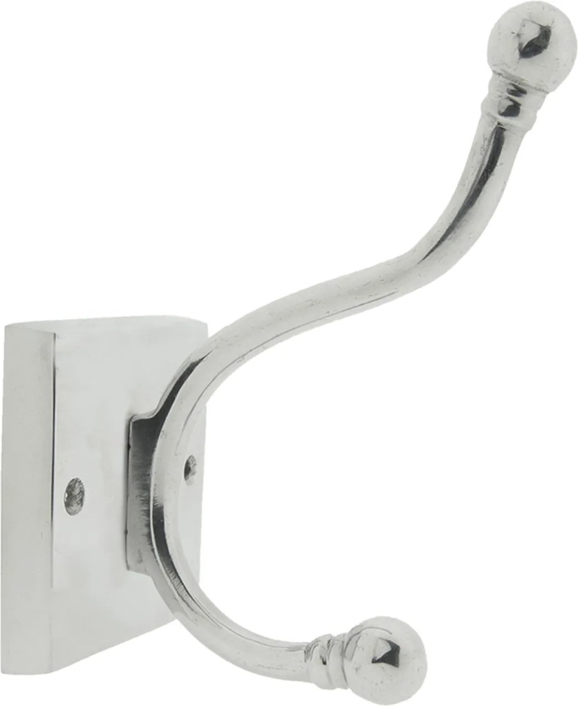 Cuier perete inox argintiu 9 cm x 13 cm x 18 cm