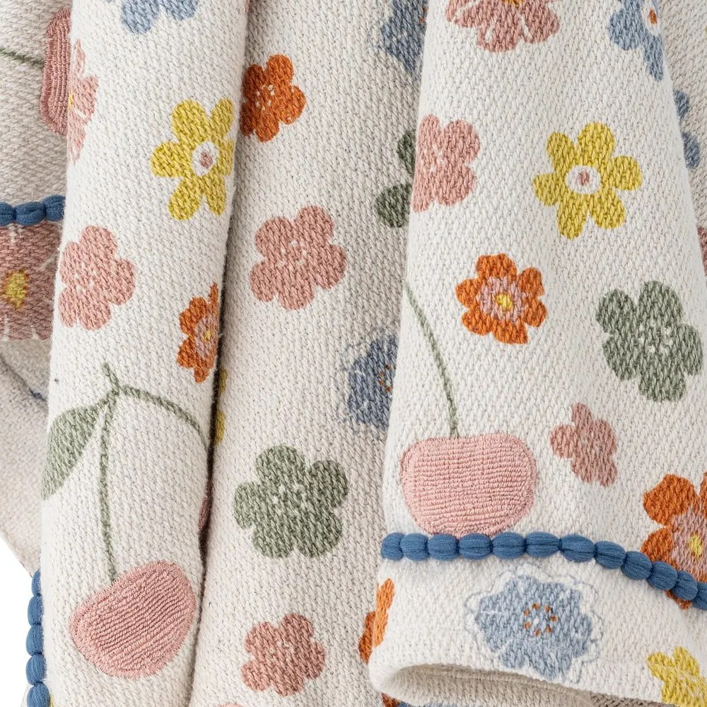 Pătură pentru copii din bumbac reciclat 130x160 cm Cherry – Bloomingville Mini