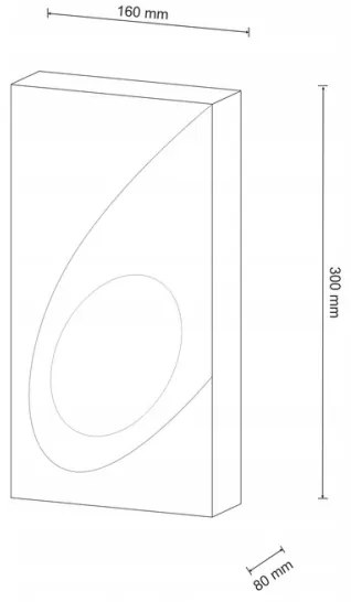 Corp de iluminat perete KOMETA 1xE14/40W/230V