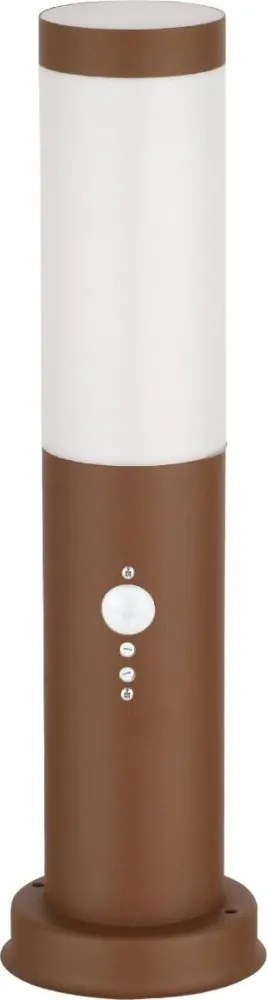 Brilagi - Lampă de exterior cu senzor NOVA 1xE27/15W/230V 40 cm IP44 maro