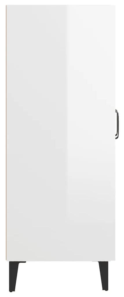 Servanta, alb extralucios, 69,5x34x90 cm, lemn compozit