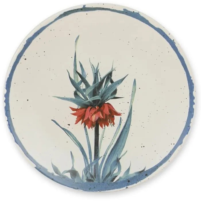 Set 6 farfurii din ceramică My Ceramic Flower, ø 25 cm
