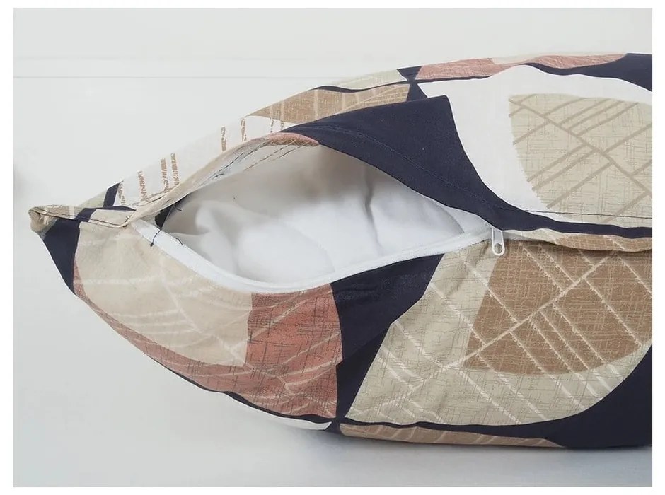 Lenjerie de pat maro din țesătură crep pentru pat de o persoană 140x200 cm Autumn Leaf – B.E.S.