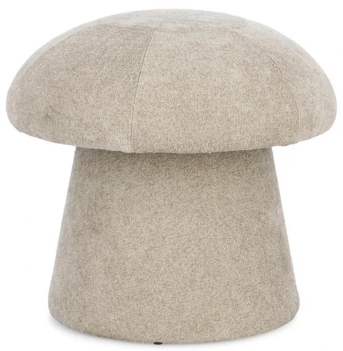 Taburet rotund, culoare natural, cu spatiu pentru depozitare, 45,5x 43 cm, Tiana