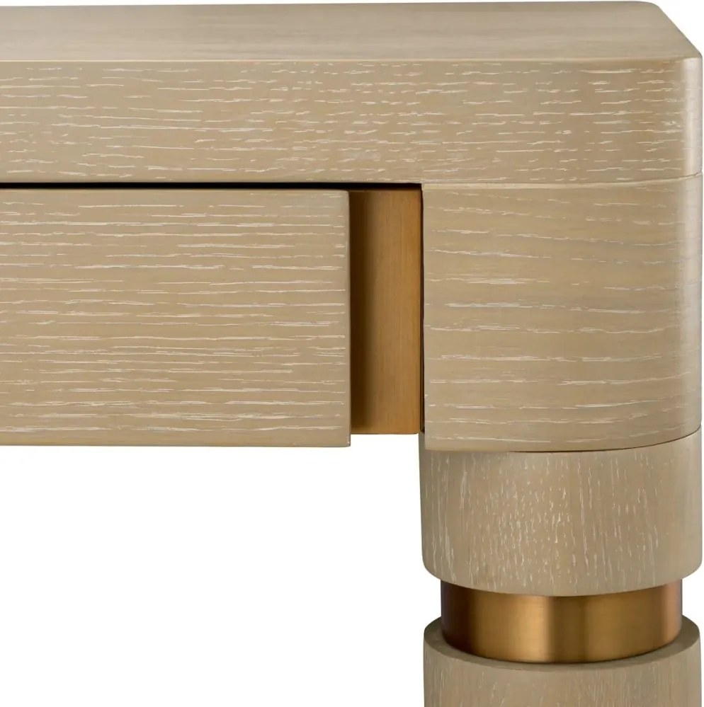 Birou modern design LUX Carmel, stejar albit