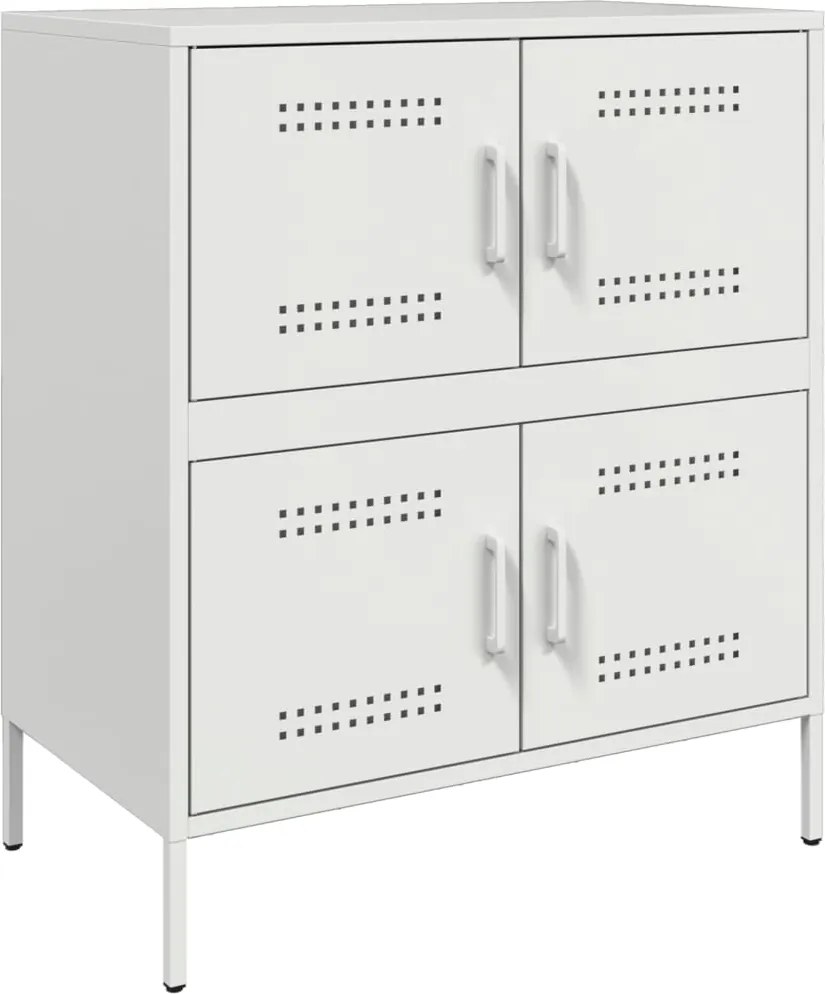 vidaXL Dulap, alb, 68x39x79 cm, oțel