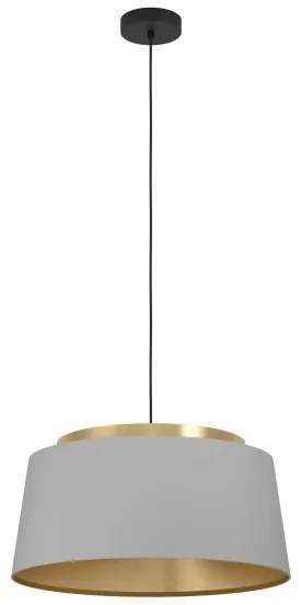 Lustră pe cablu Eglo 390173 ALMERIMAR 3xE27/40W/230V gri/auriu