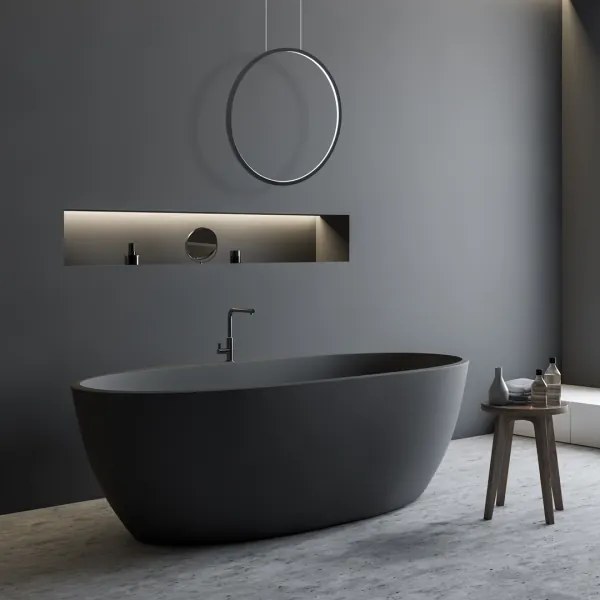 Lustr LED SATURNO 28W 230V pr. 50 cm IP44 antracit pe cablu