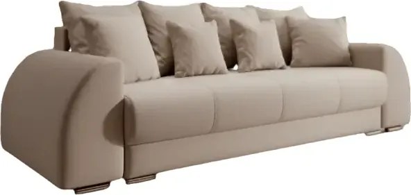 Canapea extensibilă dumonde cu ladă de depozitare si sezut confortabil din spuma high-density, Verona Bej 260x100 cm