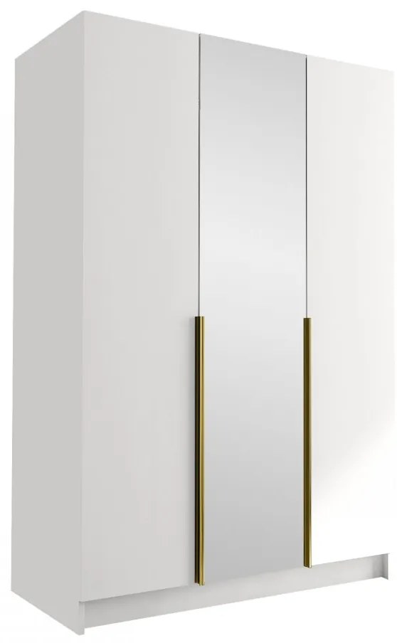 Dulap de haine Merpata II (Negru + auriu) (cu oglindă). Promo -17%. 1105785