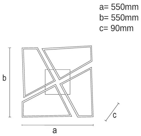 Plafonieră LED dimabilă LED/115W/230V 3000-6500K maro/negru + telecomandă