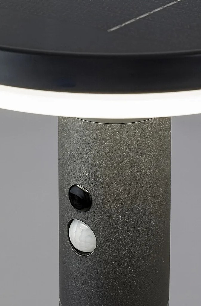 Stalp LED solar cu senzor iluminat exterior IP44 Alaska