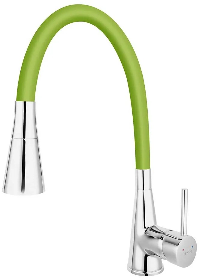 Baterie Ferro Zumba II cu pipa flexibila, 2 functii de jet, verde
