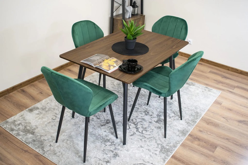Masa de sufragerie cu blat in decor frasin WERONA 120x80