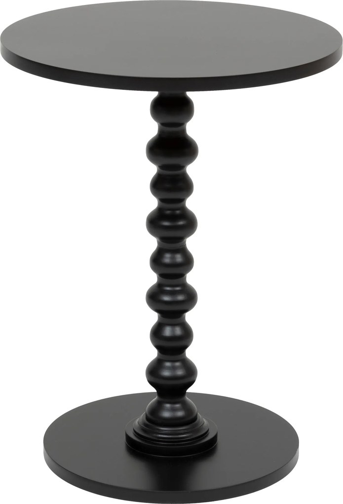 Măsuță de cafea ALIX cu picior decorativ, Ø 38 cm