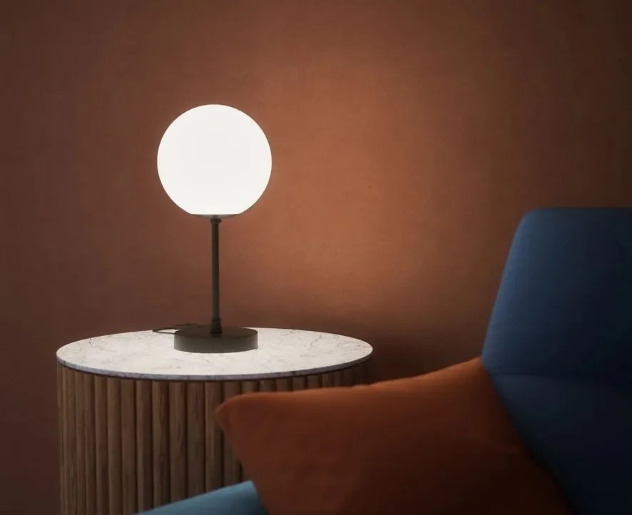 Lampa de masa din alama si sticla Musa