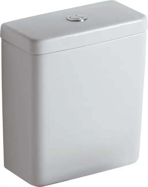 Rezervor Ideal Standard pentru vas wc pe pardoseala Connect Cube, alimentare la baza, alb