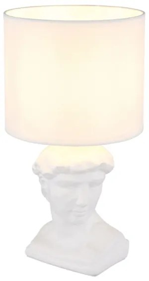 Lampă de masă Globo 21732W HERMES 1xE14/40W/230V alb