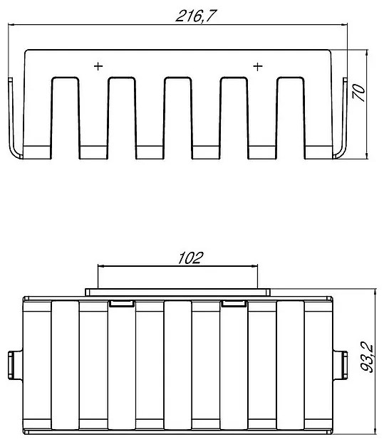 Etajera de dus, Emco System2, crom, 354500132