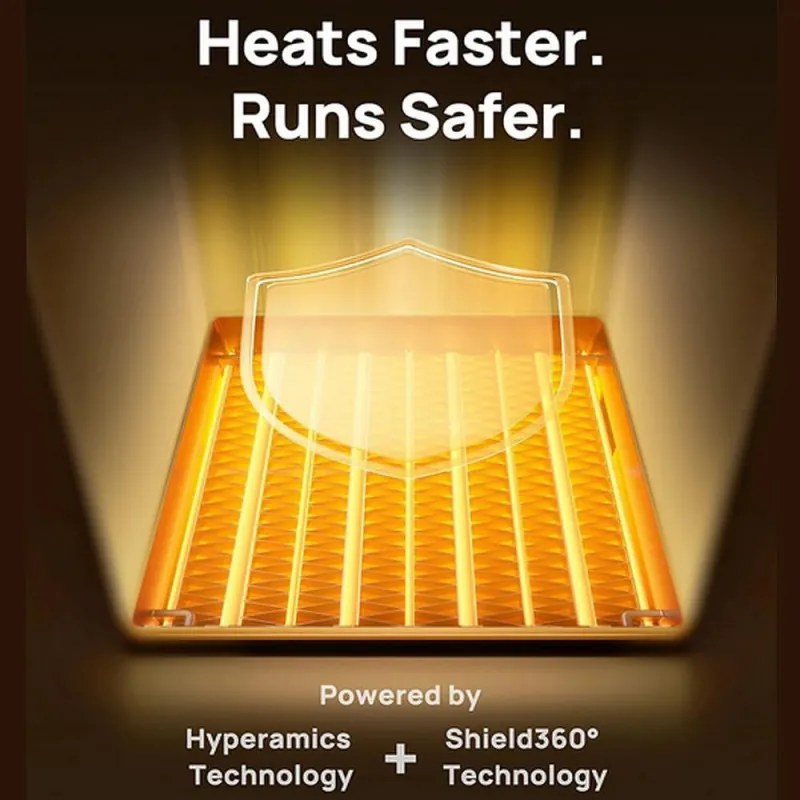 Aeroterma coloana DREO Atom 318, 1500 W, Pana la 20 m², 5 moduri, HeatShield360, Timer, Gri/Negru