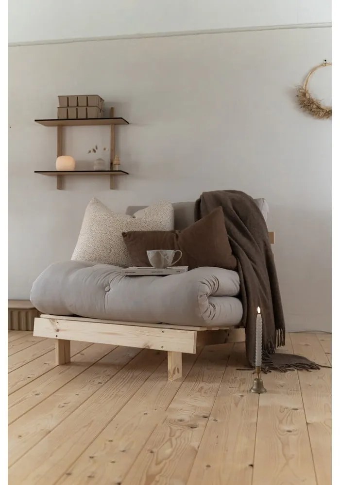 Fotoliu crem Roots Black Night – Karup Design