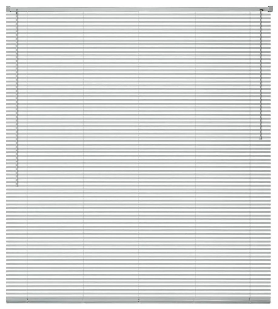 Jaluzele din aluminiu 140 x 220 cm argintiu Argintiu, 140 x 220 cm