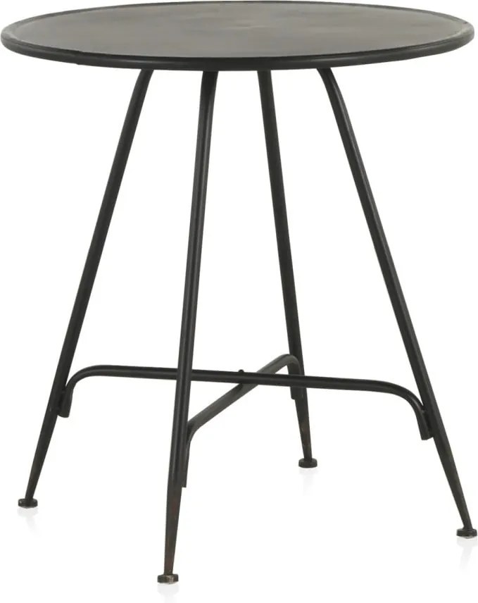 Masă de bar din metal Geese Industrial Style, înălțime 75 cm, negru