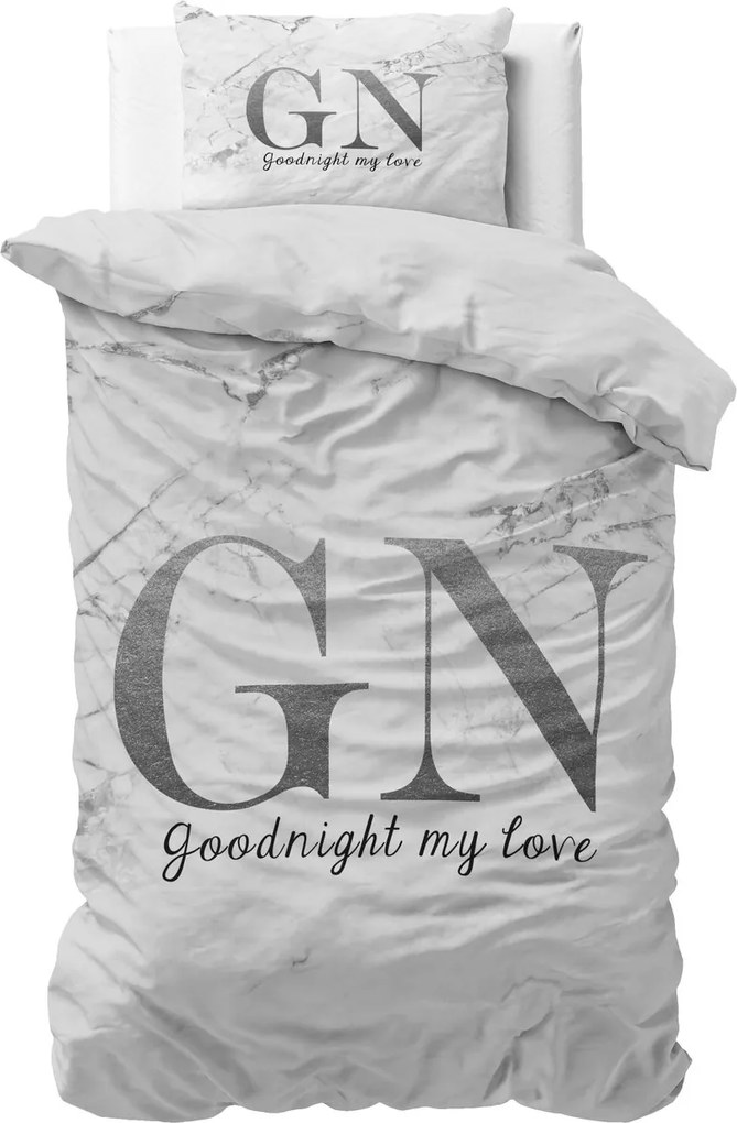 Lenjerie de pat din microfibra GOODNIGHT ZILVER svetle gese Dimensiune lenjerie de pat: 2 buc 60 x 70 cm | 200 x 200 cm