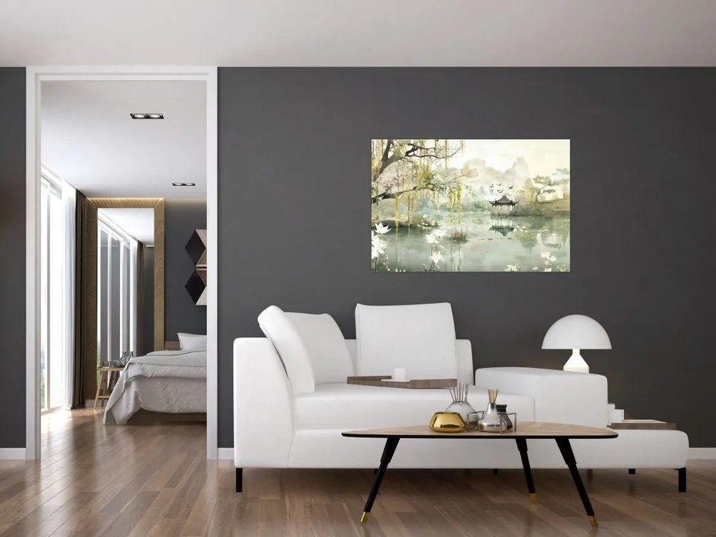 Tablou - Lac Chinezesc (90x60 cm)