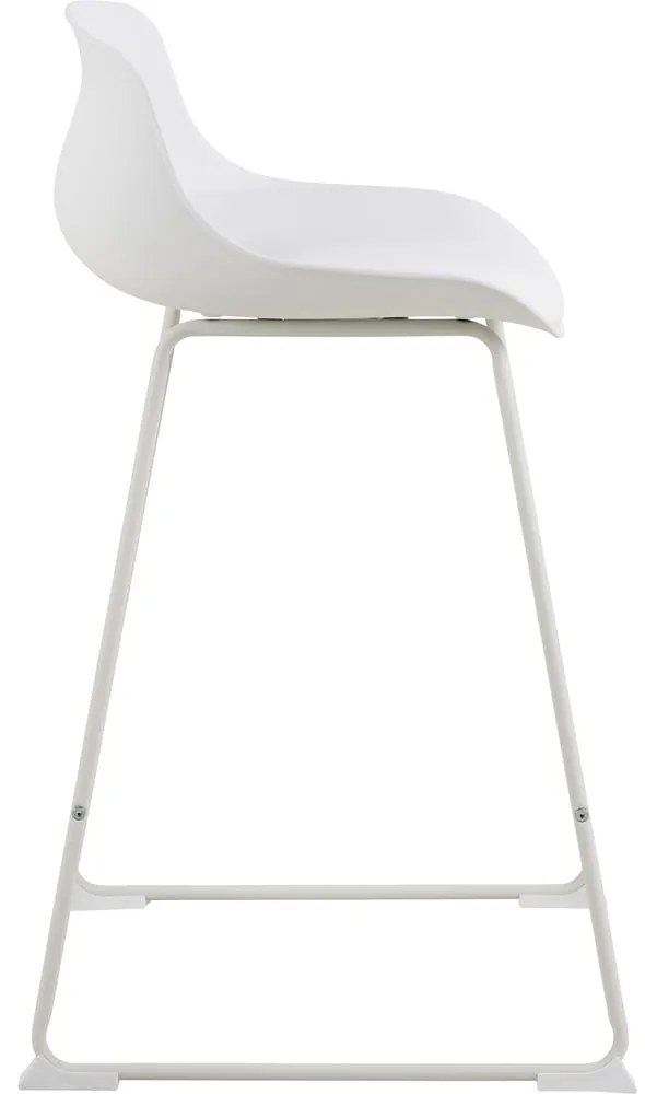 Scaun de bar alb (înălțime șezut 66 cm) Tina – Actona