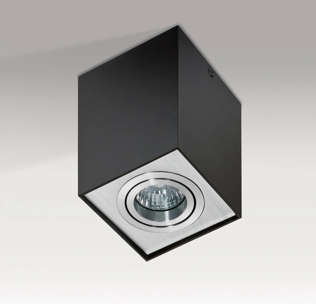 Spot aplicat tavan/plafon stil modern ELOY 1 Black/Alu