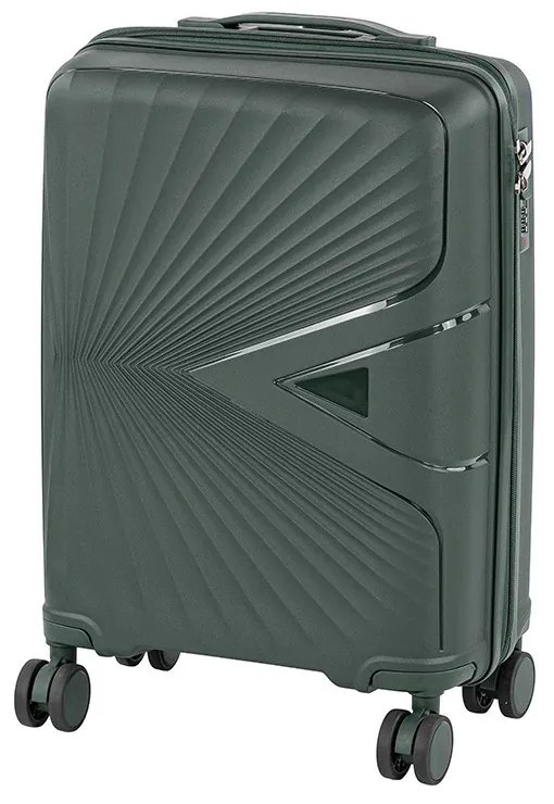 TraveLux Endure valiză de cabină cu hard top 55x40x20 cm verde închis