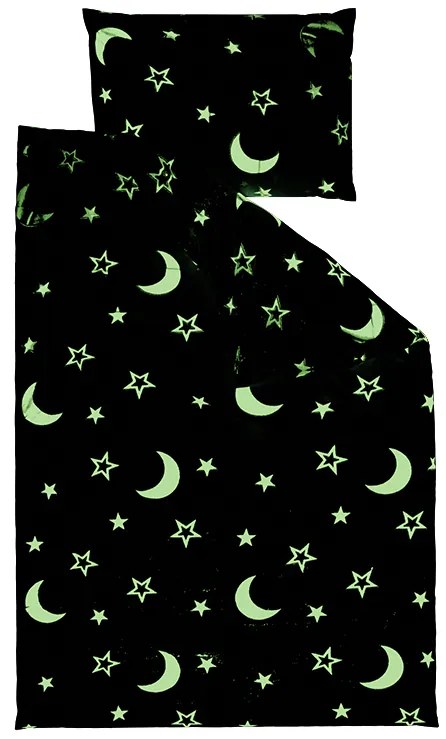 Lenjerie cocolino luminoasa BIG MOON gri Dimensiune lenjerie de pat: 70 x 90 cm | 140 x 200 cm
