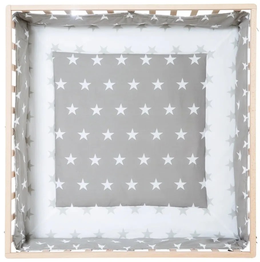 Țarc pentru copii în culoare naturală 100x100 cm – Roba