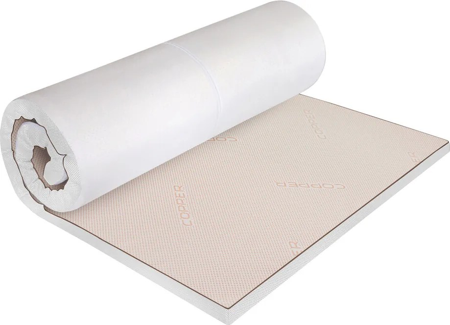 Topper saltea Copper Dual Confort Memory 7 zone, 80x200 cm, H 6 cm