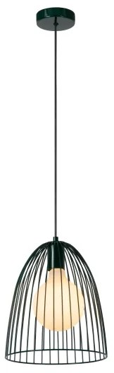 Lustră pe cablu Lucide 74417/01/33 MACARONS 1xE27/40W/230V d. 24,5 cm verde