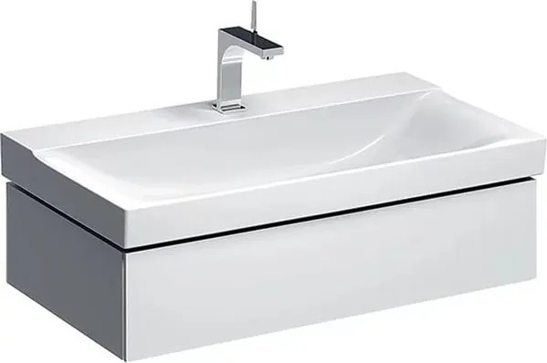 Dulap baza pentru lavoar suspendat Geberit Xeno2 alb 1 sertar 88 cm