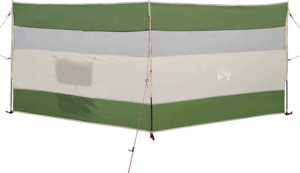 vidaXL Paravan de camping verde 340x130 cm impermeabil