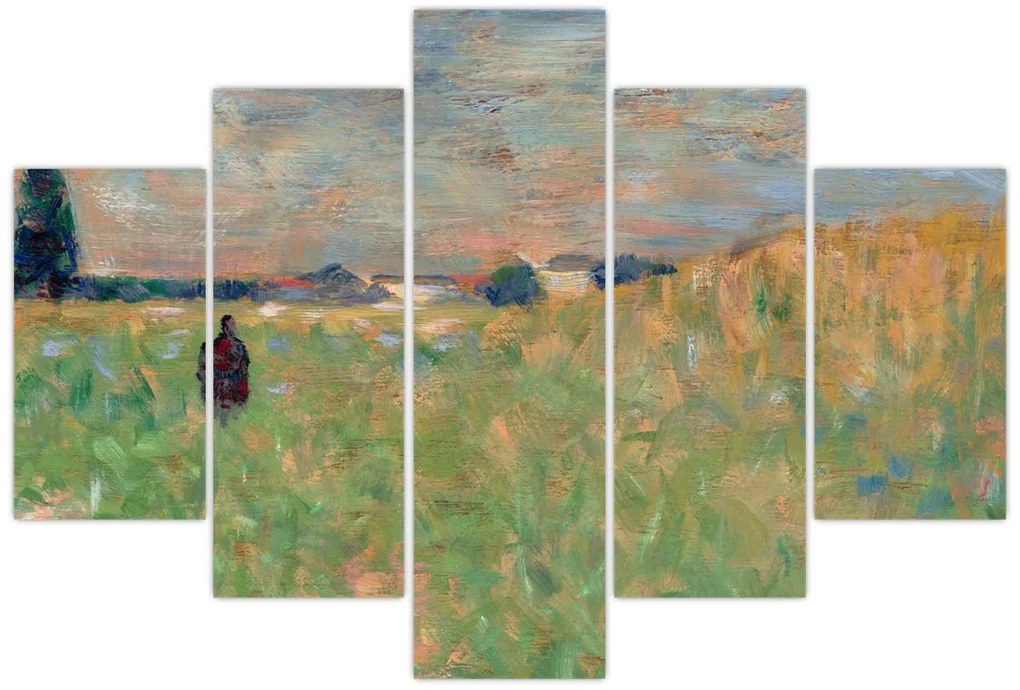 Tablou - Georges Seurat, A Summer Landscape, reproducere (150x105 cm)