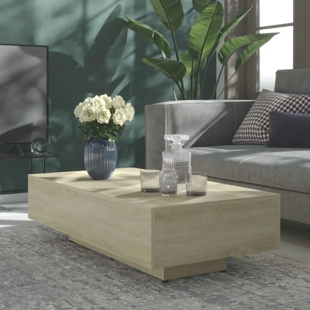 803392 vidaXL Măsuță de cafea, stejar sonoma, 115x60x31 cm, PAL